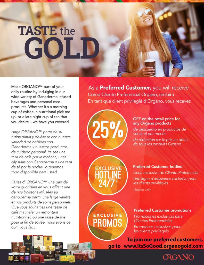 3K Coffee Company - Organo Gold - Taste The Gold - 25% Off Promotion